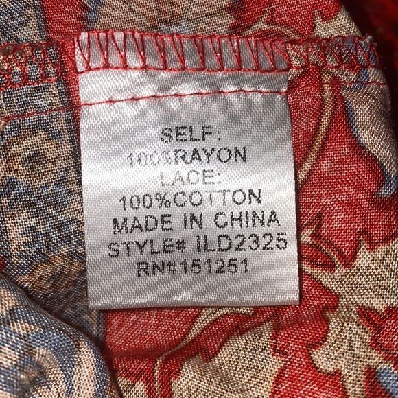 ✨
Cherry Red Floral BOHO Deep V Neck Tassel Tie Low Back Tunic Mini Dress✨ - Picture 9 of 10